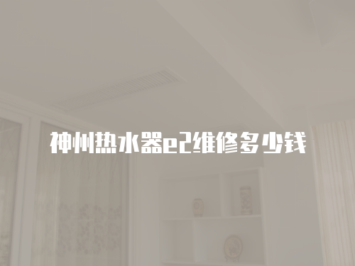 神州熱水器e2維修多少錢