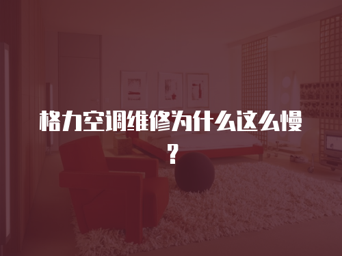 格力空調維修為什么這么慢？