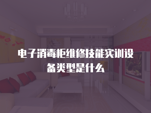 電子消毒柜維修技能實訓設備類型是什么