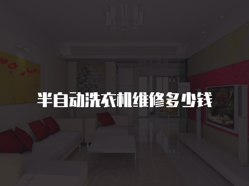 半自動洗衣機維修多少錢