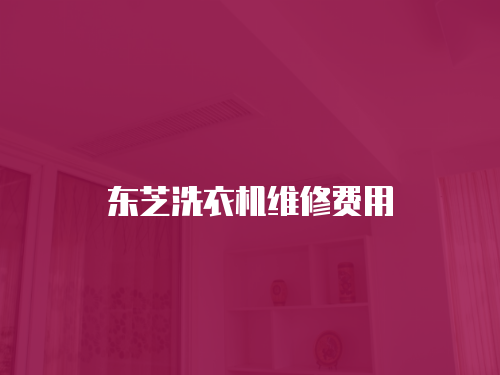 東芝洗衣機維修費用