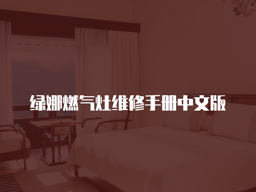綠娜燃氣灶維修手冊中文版