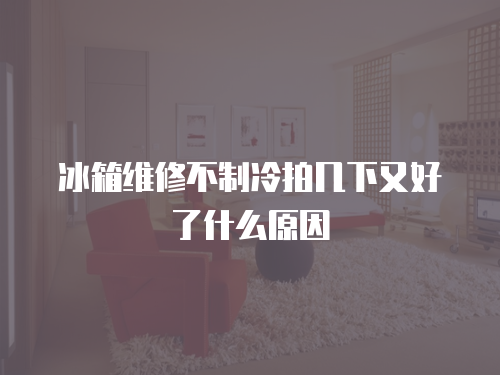 冰箱維修不制冷拍幾下又好了什么原因