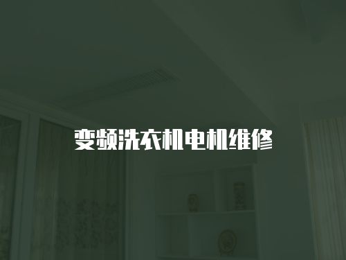 變頻洗衣機電機維修