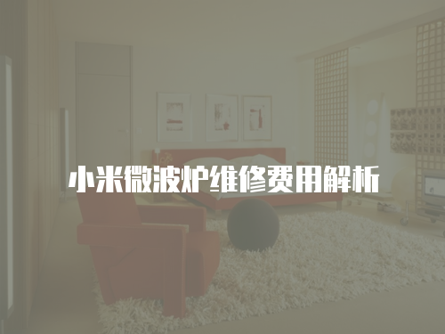 小米微波爐維修費用解析