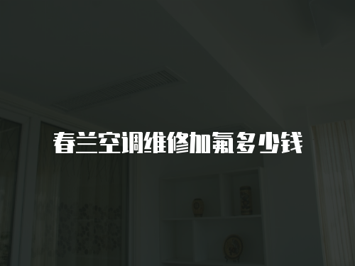 春蘭空調維修加氟多少錢