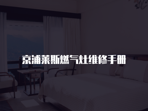 京浦萊斯燃氣灶維修手冊