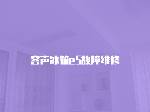 容聲冰箱e5故障維修