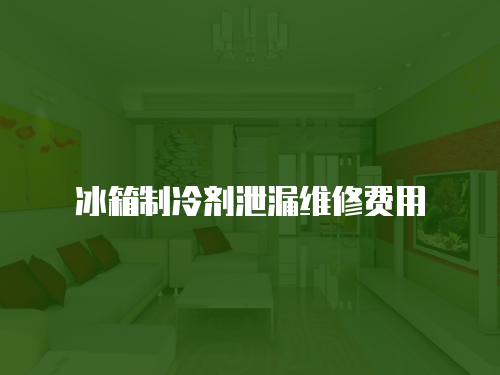 冰箱制冷劑泄漏維修費用