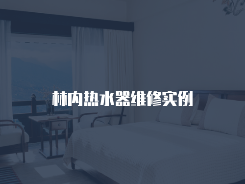 林內熱水器維修實例