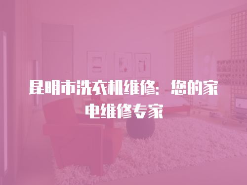 昆明市洗衣機維修：您的家電維修專家