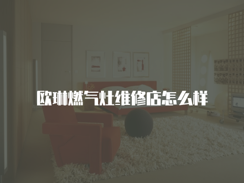 歐琳燃氣灶維修店怎么樣