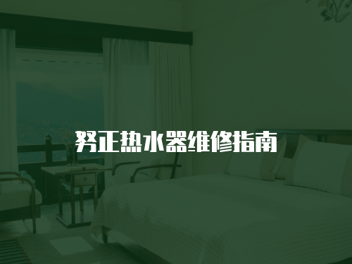 努正熱水器維修指南