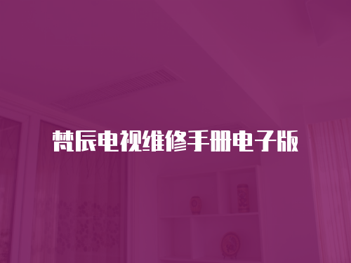 梵辰電視維修手冊電子版
