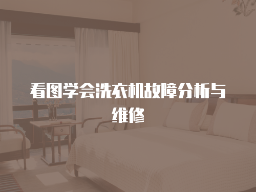 看圖學(xué)會洗衣機故障分析與維修