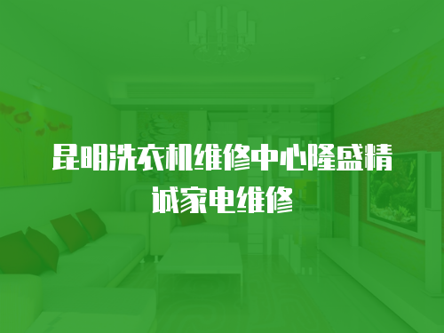 昆明洗衣機維修中心隆盛精誠家電維修
