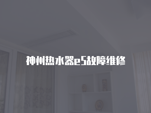 神州熱水器e5故障維修