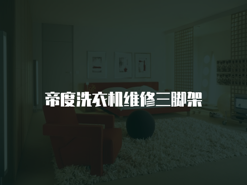 帝度洗衣機維修三腳架