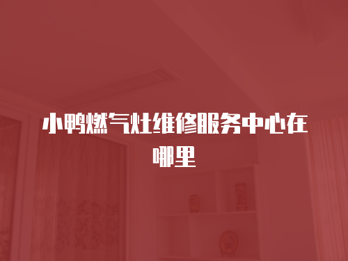 小鴨燃氣灶維修服務中心在哪里