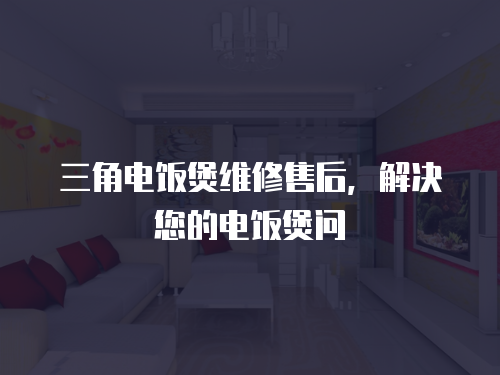 三角電飯煲維修售后，解決您的電飯煲問