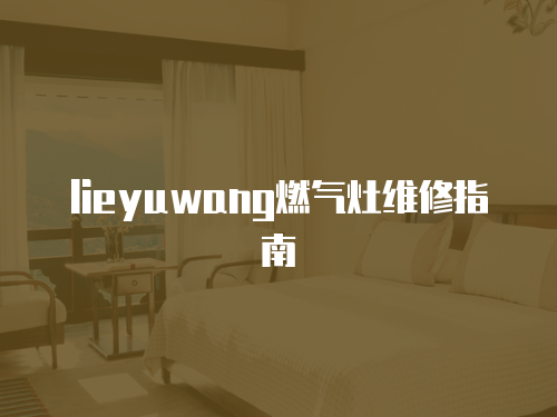 lieyuwang燃氣灶維修指南