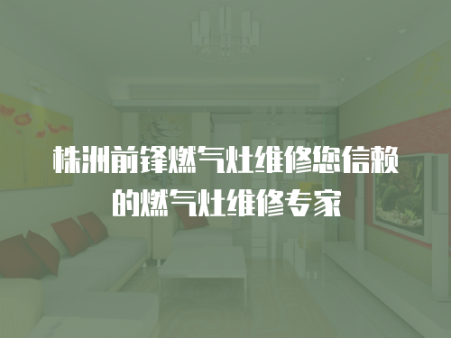 株洲前鋒燃氣灶維修您信賴的燃氣灶維修專家