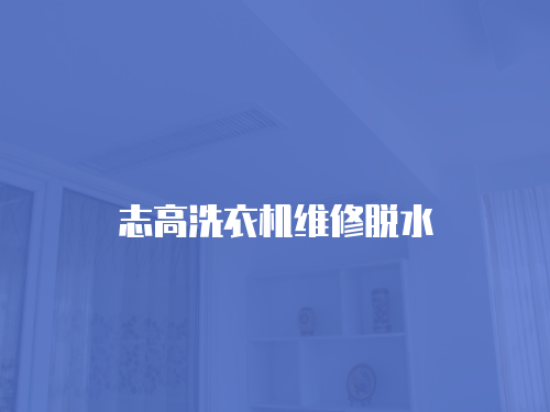 志高洗衣機維修脫水