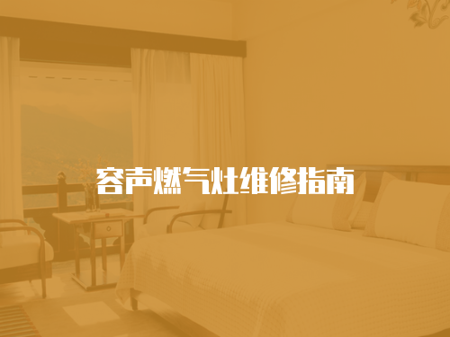 容聲燃?xì)庠罹S修指南
