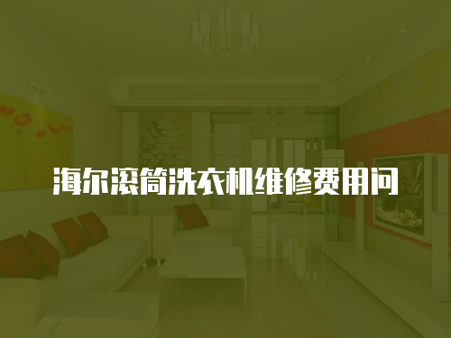 海爾滾筒洗衣機維修費用問