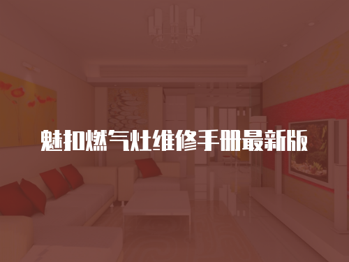 魅扣燃氣灶維修手冊最新版