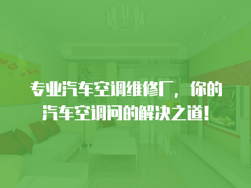 專業(yè)汽車空調(diào)維修廠，你的汽車空調(diào)問的解決之道！