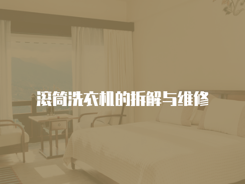 滾筒洗衣機的拆解與維修