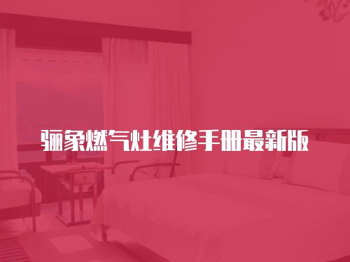 驪象燃氣灶維修手冊最新版