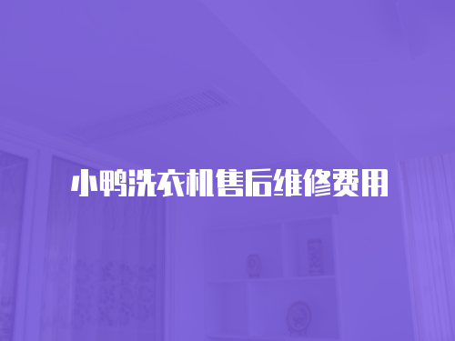 小鴨洗衣機(jī)售后維修費(fèi)用
