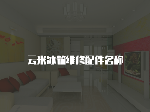 云米冰箱維修配件名稱