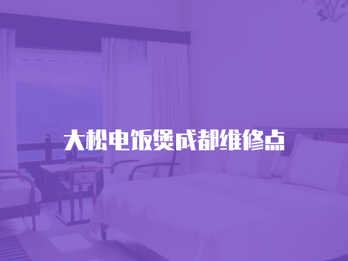 大松電飯煲成都維修點