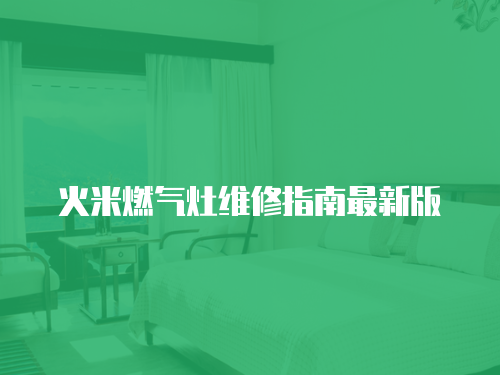 火米燃?xì)庠罹S修指南最新版