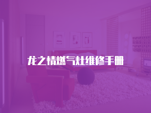 龍之情燃氣灶維修手冊