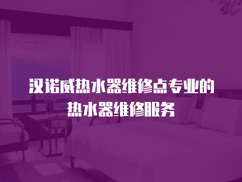漢諾威熱水器維修點(diǎn)專(zhuān)業(yè)的熱水器維修服務(wù)