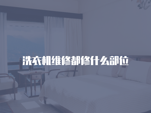 洗衣機維修都修什么部位