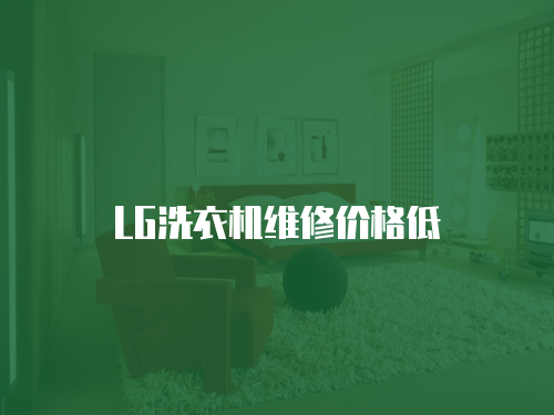 LG洗衣機維修價格低