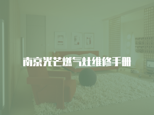 南京光芒燃氣灶維修手冊