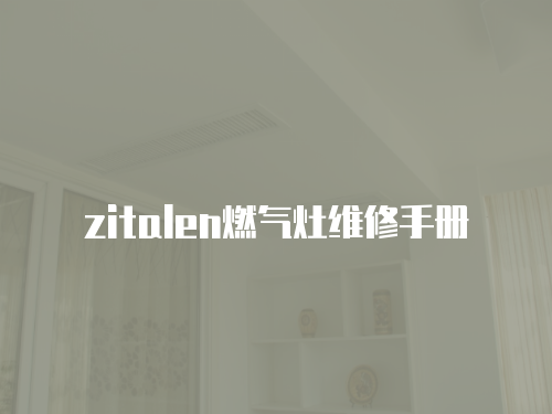 zitalen燃氣灶維修手冊