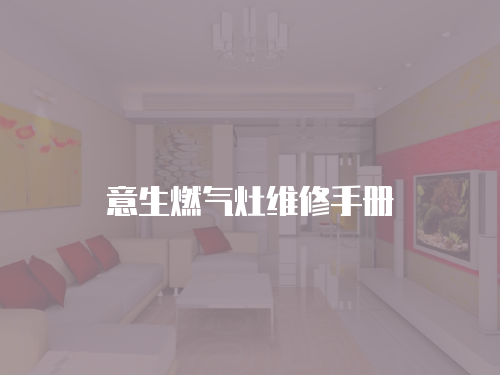 意生燃氣灶維修手冊