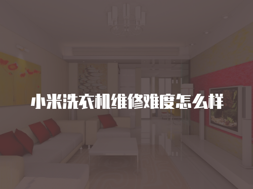 小米洗衣機維修難度怎么樣