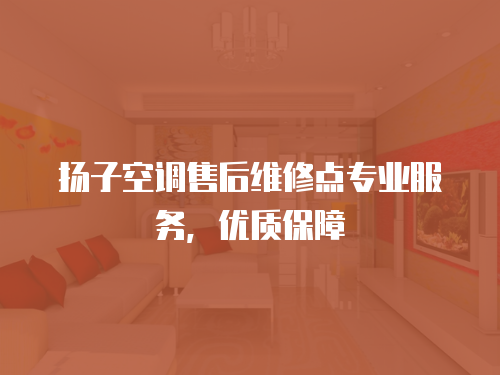 揚子空調售后維修點專業服務，優質保障