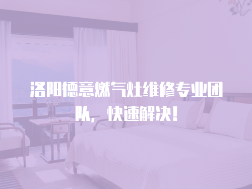洛陽德意燃氣灶維修專業團隊，快速解決！