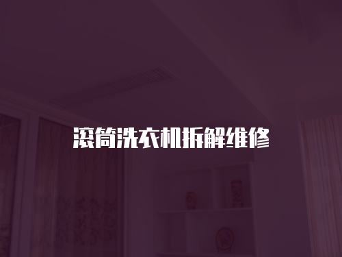 滾筒洗衣機拆解維修