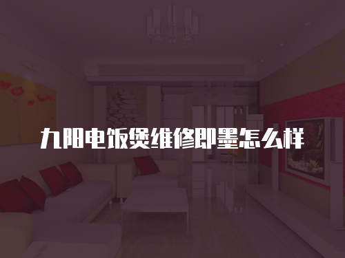 九陽電飯煲維修即墨怎么樣