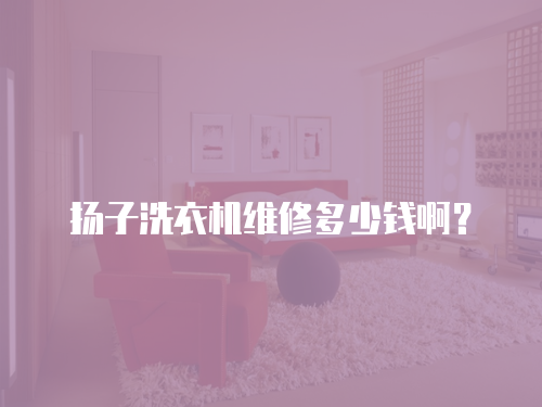 揚(yáng)子洗衣機(jī)維修多少錢啊？